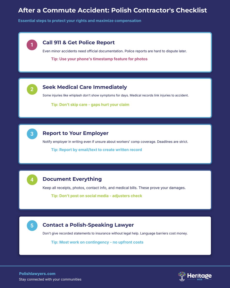 Construction Site Commute Accidents: Rights for Polish Contractors